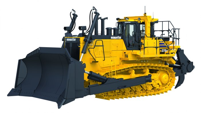 Komatsu D375 цена 145 млн рублей на складе в России, продажа новых бульдозеров Komatsu.
